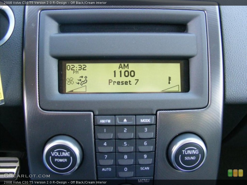 Off Black/Cream Interior Controls for the 2008 Volvo C30 T5 Version 2.0 R-Design #38436652