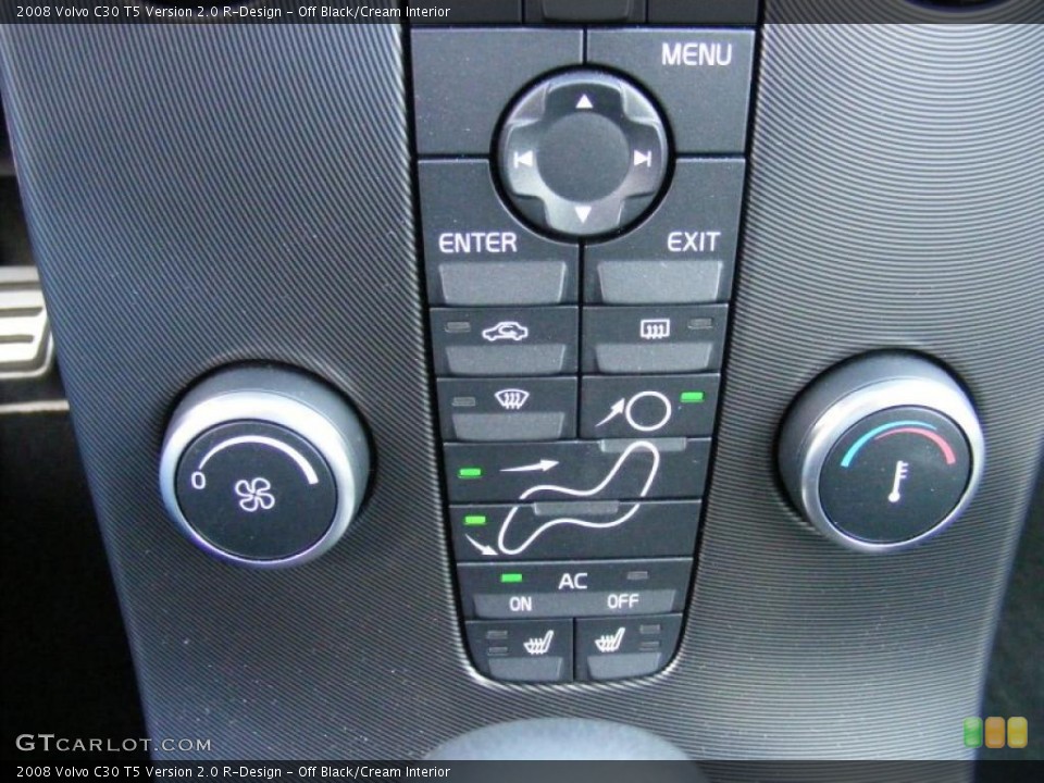 Off Black/Cream Interior Controls for the 2008 Volvo C30 T5 Version 2.0 R-Design #38436668