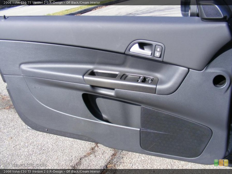 Off Black/Cream Interior Door Panel for the 2008 Volvo C30 T5 Version 2.0 R-Design #38436732