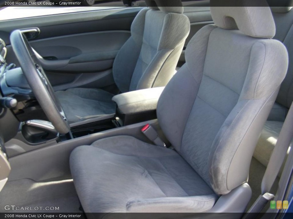 Gray Interior Photo for the 2008 Honda Civic LX Coupe #38437000