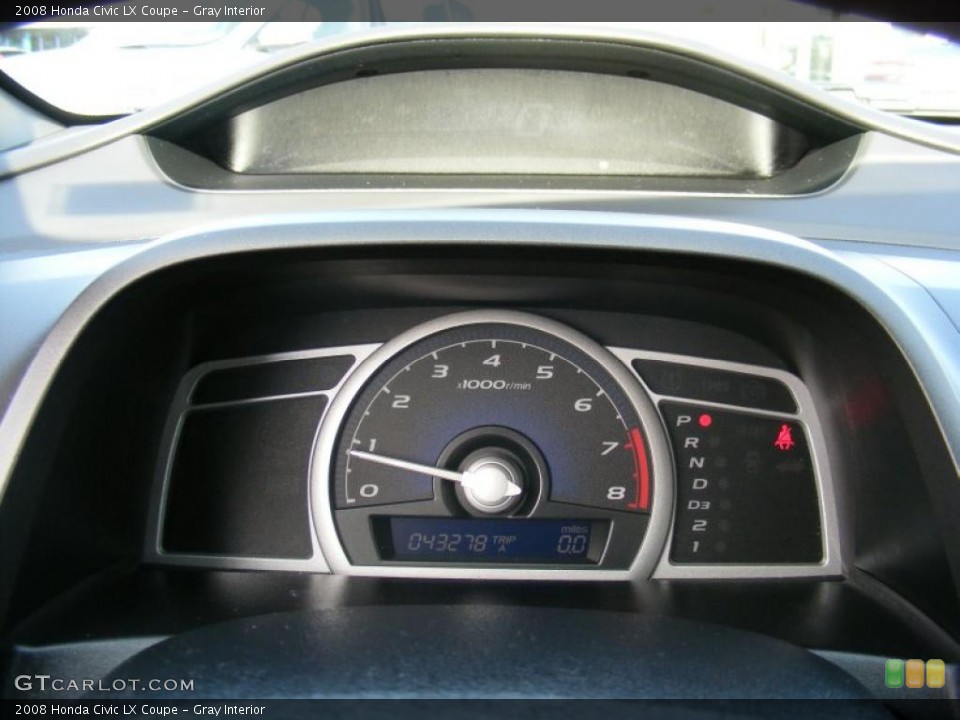 Gray Interior Gauges for the 2008 Honda Civic LX Coupe #38437116