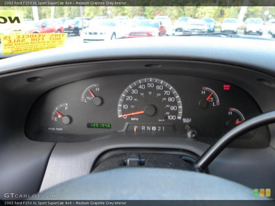 Medium Graphite Grey Interior Gauges for the 2003 Ford F150 XL Sport SuperCab 4x4 #38440200