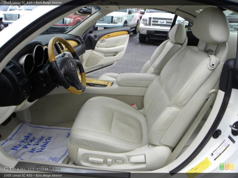 Ecru Beige Interior Photo for the 2005 Lexus SC 430 #38440428