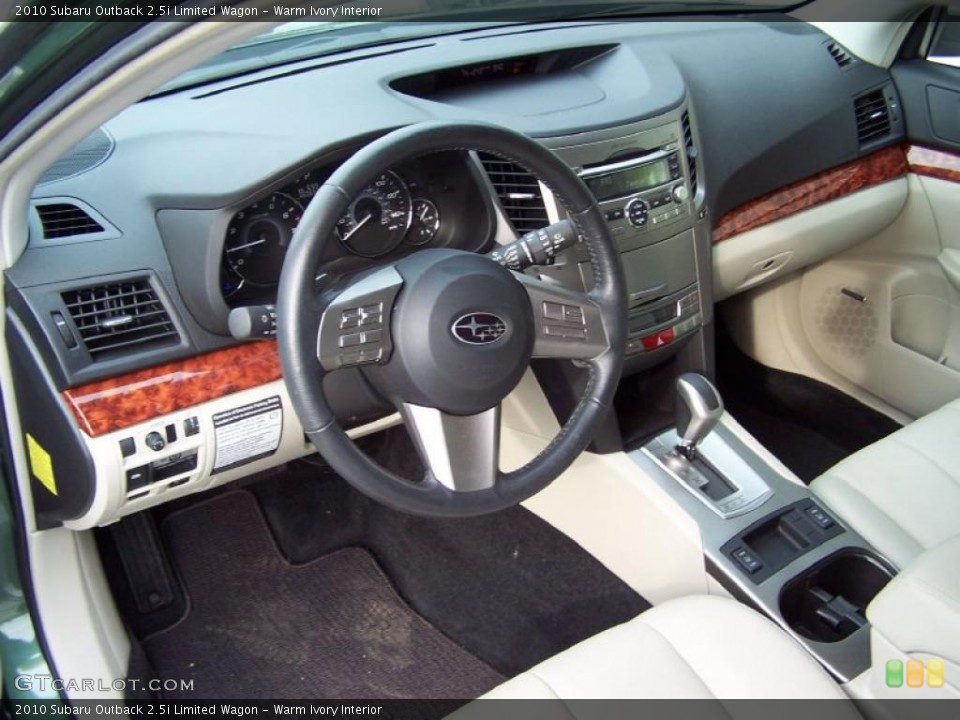 Warm Ivory Interior Prime Interior for the 2010 Subaru Outback 2.5i Limited Wagon #38440512