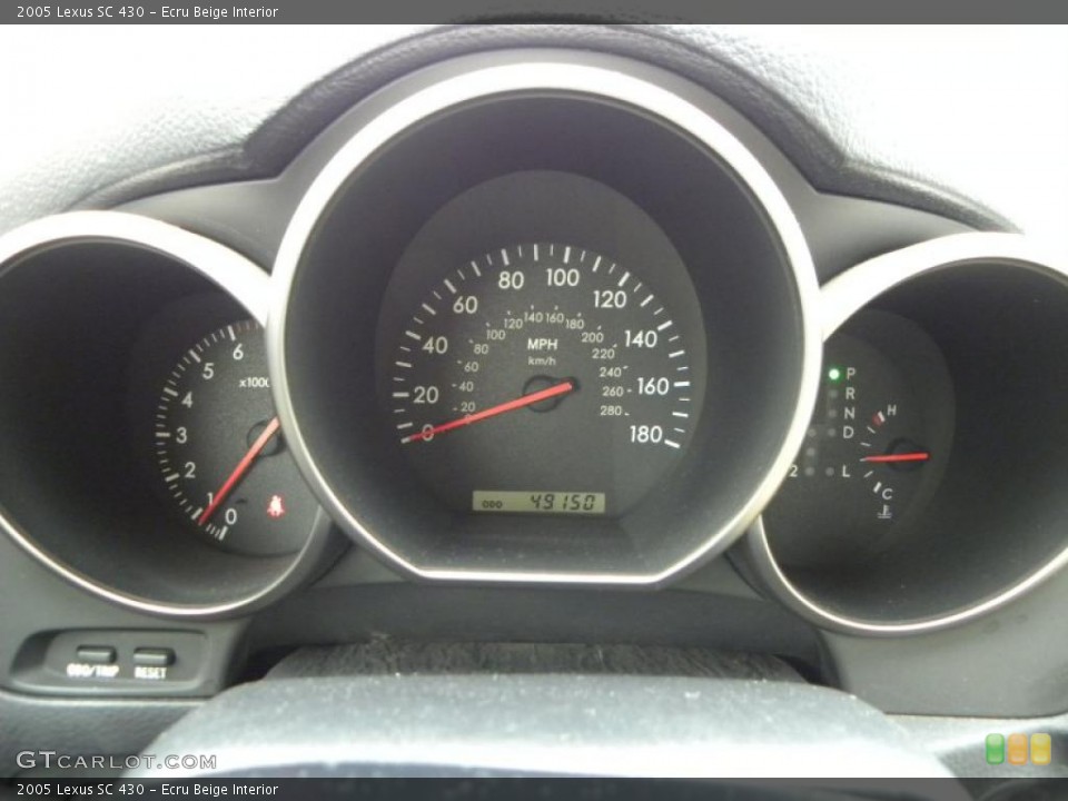 Ecru Beige Interior Gauges for the 2005 Lexus SC 430 #38440536