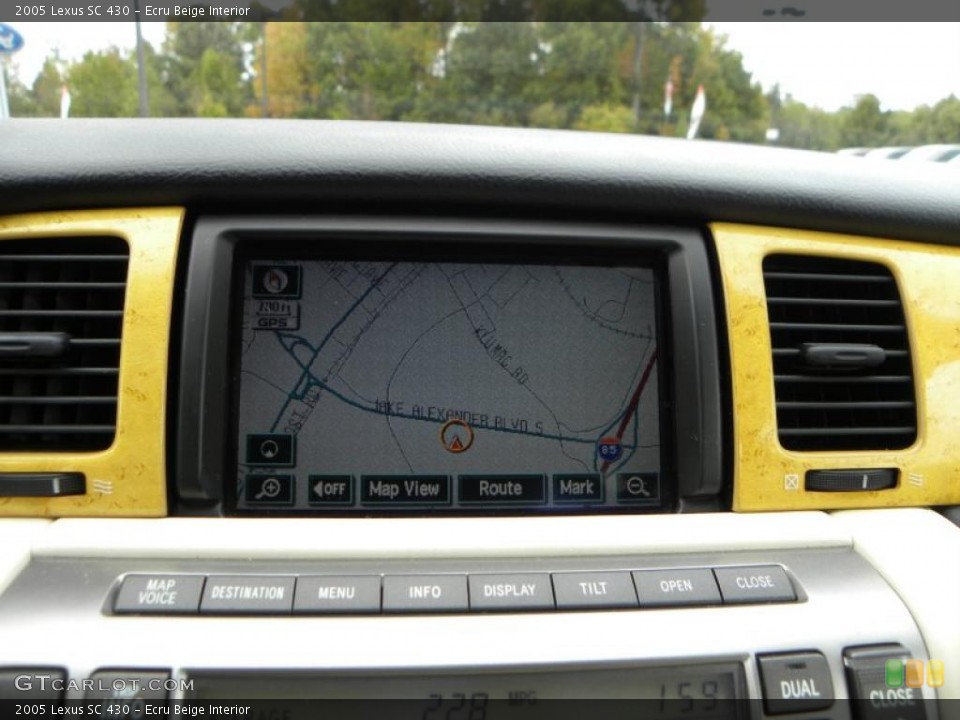 Ecru Beige Interior Navigation for the 2005 Lexus SC 430 #38440552