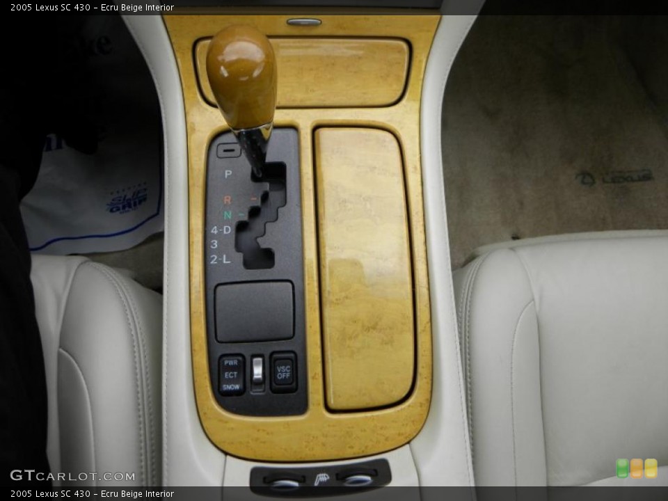 Ecru Beige Interior Transmission for the 2005 Lexus SC 430 #38440584