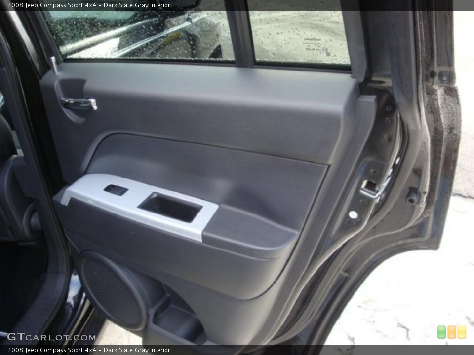 Dark Slate Gray Interior Door Panel for the 2008 Jeep Compass Sport 4x4 #38441412