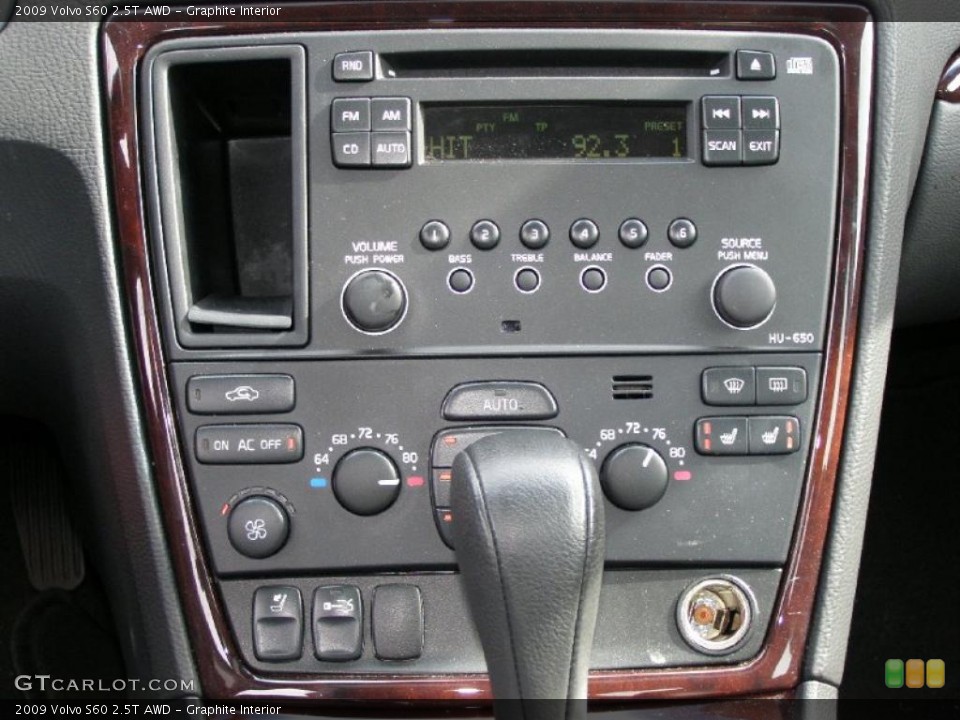 Graphite Interior Controls for the 2009 Volvo S60 2.5T AWD #38441424