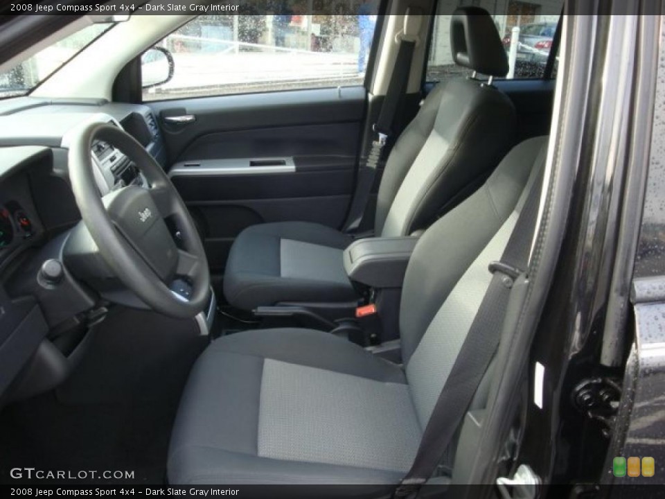 Dark Slate Gray Interior Photo for the 2008 Jeep Compass Sport 4x4 #38441428
