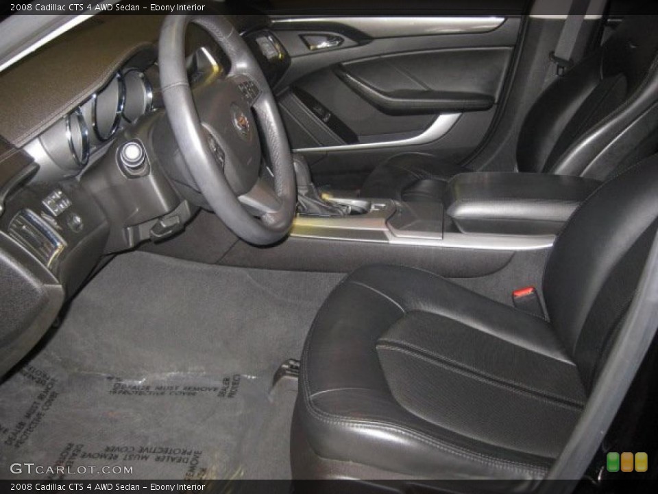 Ebony Interior Photo for the 2008 Cadillac CTS 4 AWD Sedan #38441872