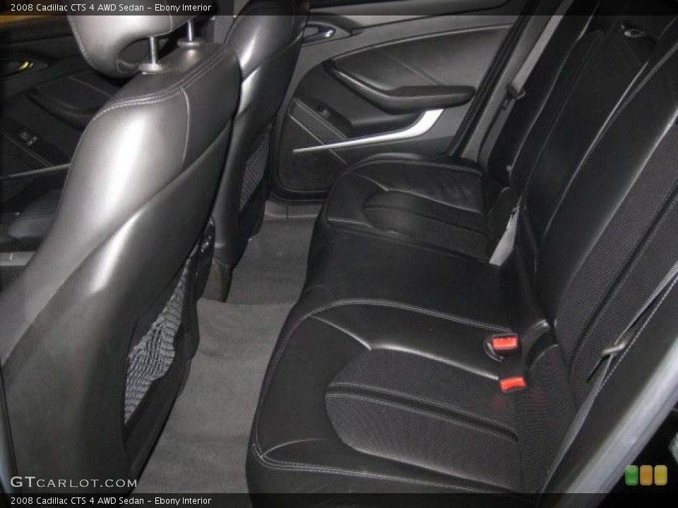 Ebony Interior Photo for the 2008 Cadillac CTS 4 AWD Sedan #38441888