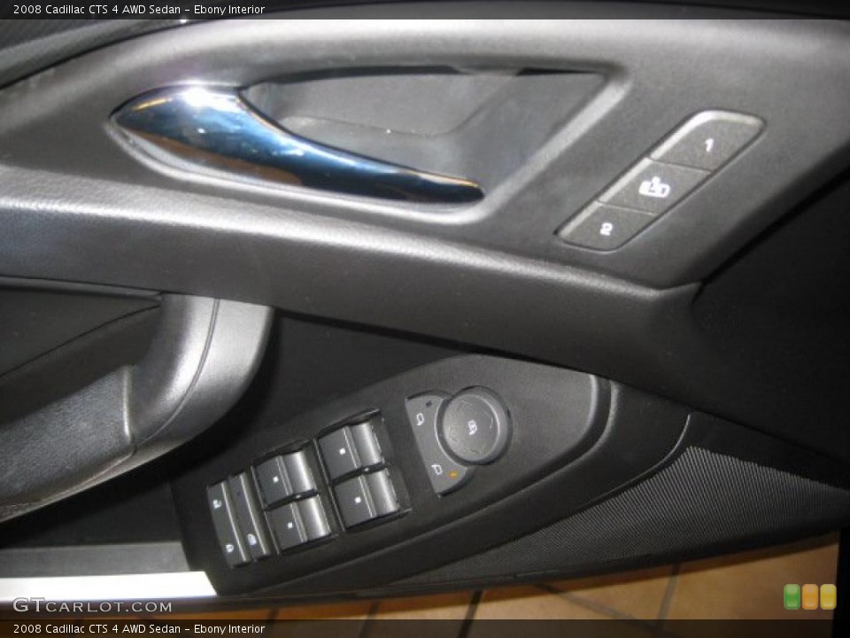 Ebony Interior Controls for the 2008 Cadillac CTS 4 AWD Sedan #38441904