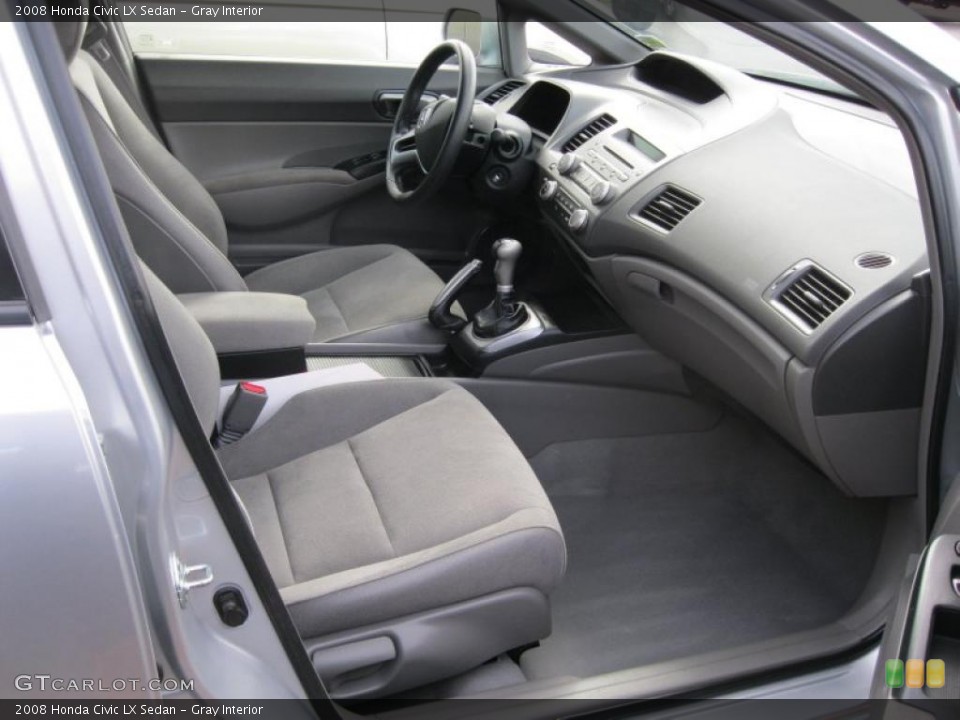 Gray Interior Photo for the 2008 Honda Civic LX Sedan #38443568
