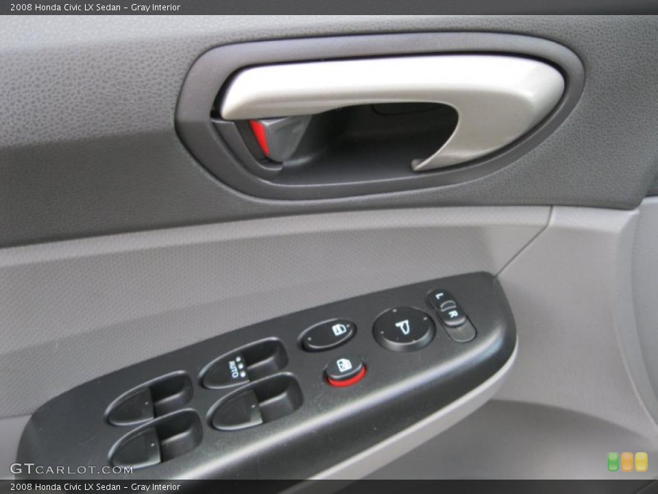 Gray Interior Controls for the 2008 Honda Civic LX Sedan #38443584