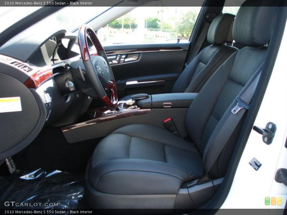 Black Interior Prime Interior for the 2010 Mercedes-Benz S 550 Sedan #38444060