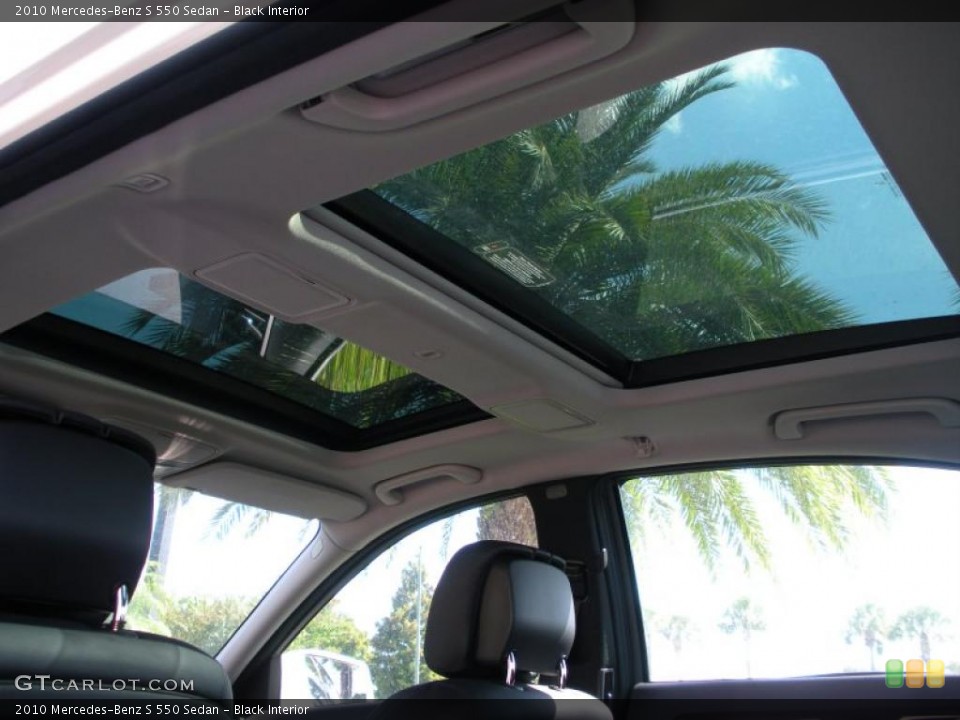 Black Interior Sunroof for the 2010 Mercedes-Benz S 550 Sedan #38444188