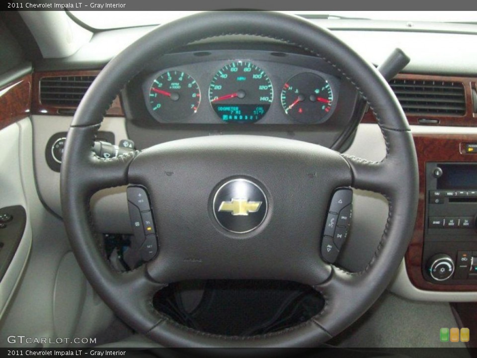 Gray Interior Steering Wheel for the 2011 Chevrolet Impala LT #38446420