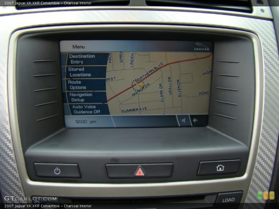 Charcoal Interior Navigation for the 2007 Jaguar XK XKR Convertible #38446712
