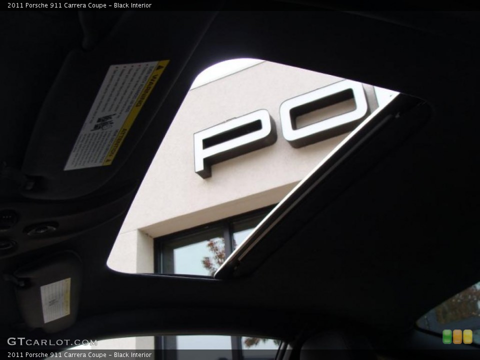 Black Interior Sunroof for the 2011 Porsche 911 Carrera Coupe #38446780