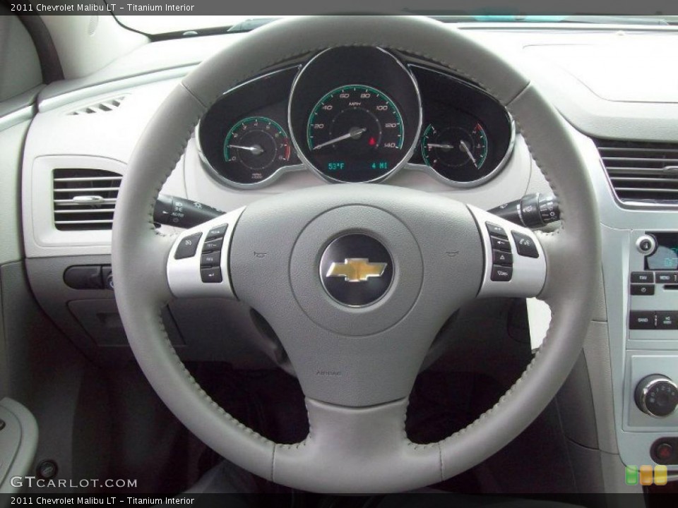 Titanium Interior Steering Wheel for the 2011 Chevrolet Malibu LT #38446832
