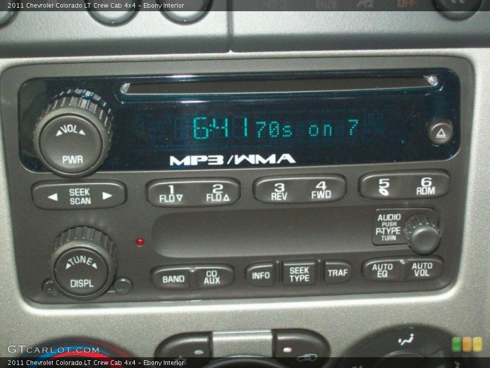 Ebony Interior Controls for the 2011 Chevrolet Colorado LT Crew Cab 4x4 #38447044
