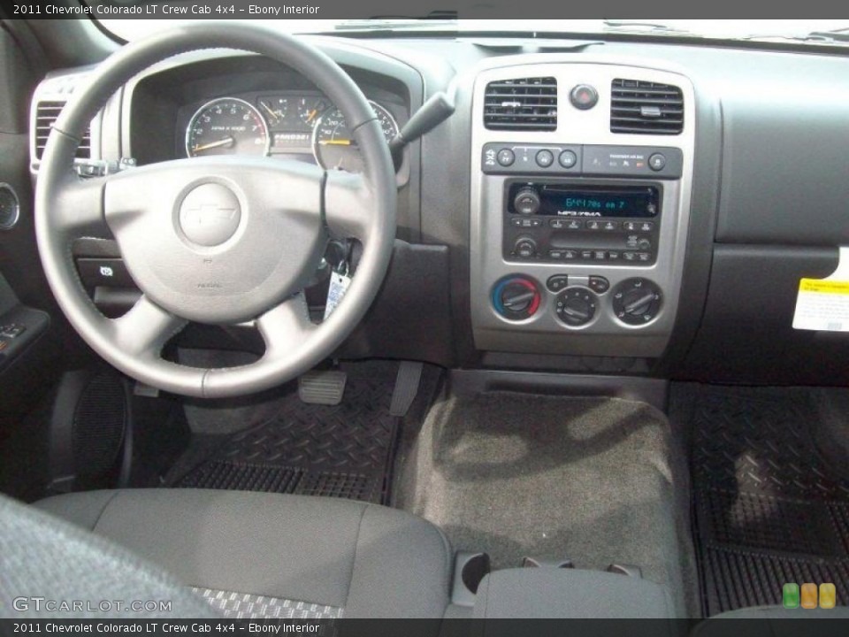 Ebony Interior Dashboard for the 2011 Chevrolet Colorado LT Crew Cab 4x4 #38447084