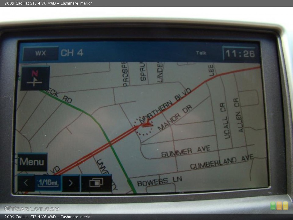Cashmere Interior Navigation for the 2009 Cadillac STS 4 V6 AWD #38447172