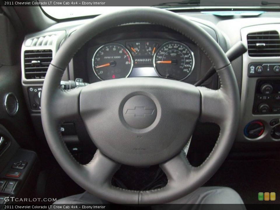 Ebony Interior Steering Wheel for the 2011 Chevrolet Colorado LT Crew Cab 4x4 #38447284