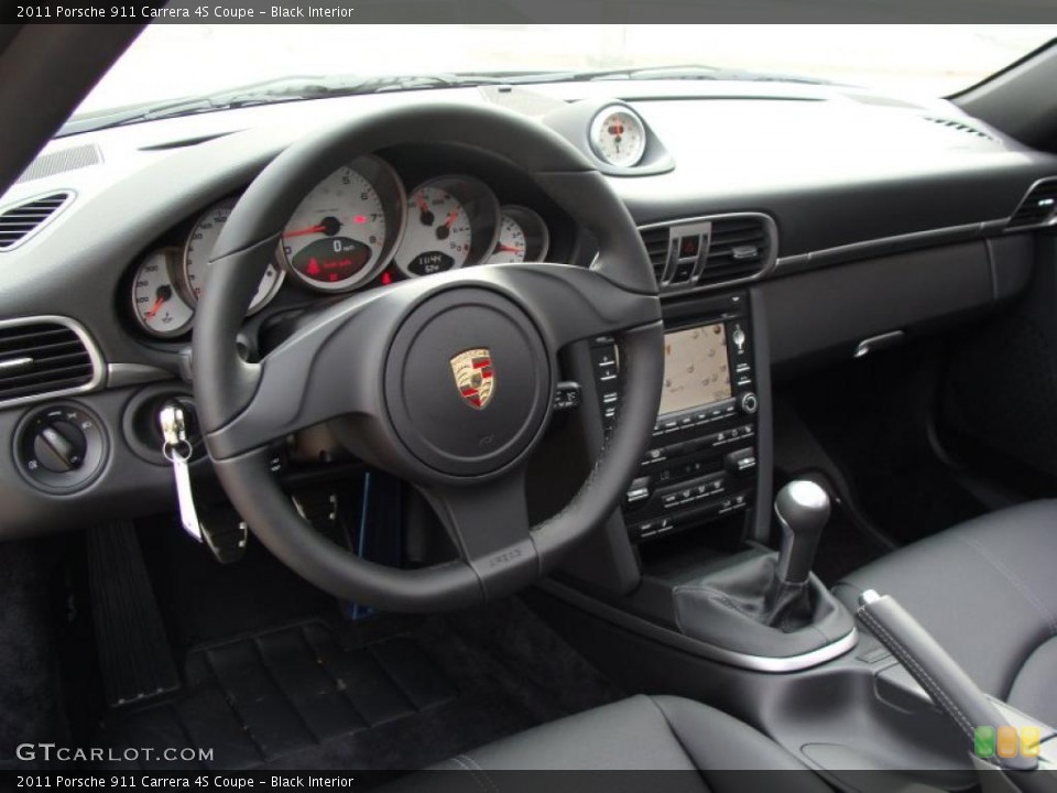 Black Interior Prime Interior for the 2011 Porsche 911 Carrera 4S Coupe #38447468