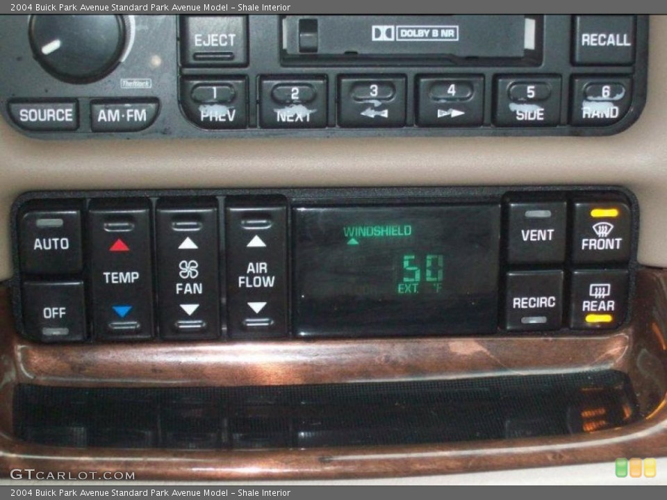 Shale Interior Controls for the 2004 Buick Park Avenue  #38448248