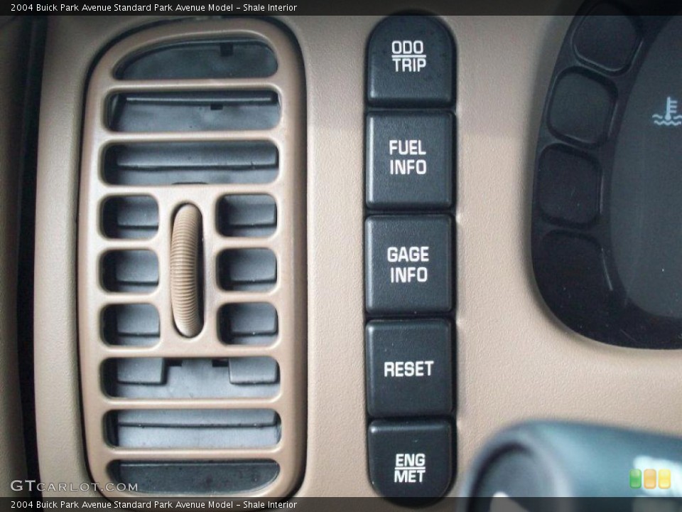 Shale Interior Controls for the 2004 Buick Park Avenue  #38448264