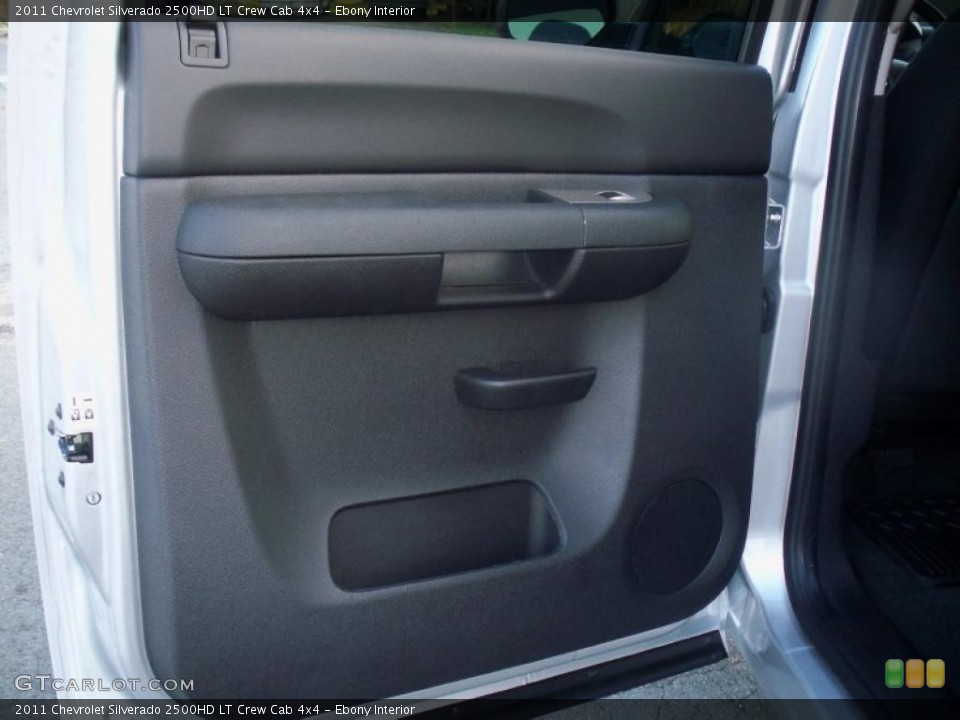 Ebony Interior Door Panel for the 2011 Chevrolet Silverado 2500HD LT Crew Cab 4x4 #38450316