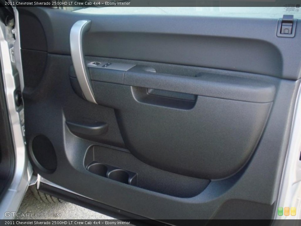 Ebony Interior Door Panel for the 2011 Chevrolet Silverado 2500HD LT Crew Cab 4x4 #38450420