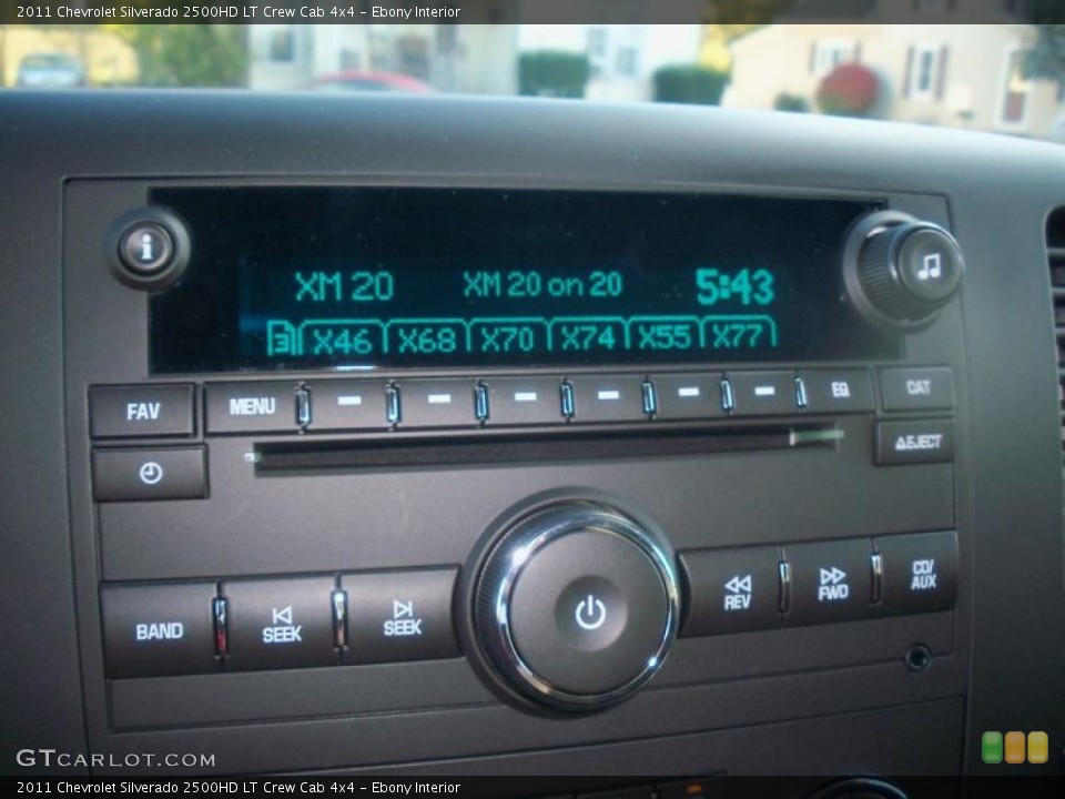 Ebony Interior Controls for the 2011 Chevrolet Silverado 2500HD LT Crew Cab 4x4 #38450636