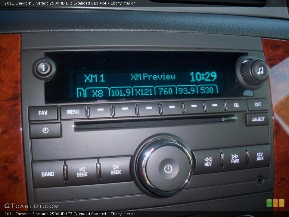 Ebony Interior Controls for the 2011 Chevrolet Silverado 2500HD LTZ Extended Cab 4x4 #38451328