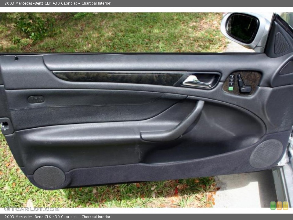 Charcoal Interior Door Panel for the 2003 Mercedes-Benz CLK 430 Cabriolet #38452480