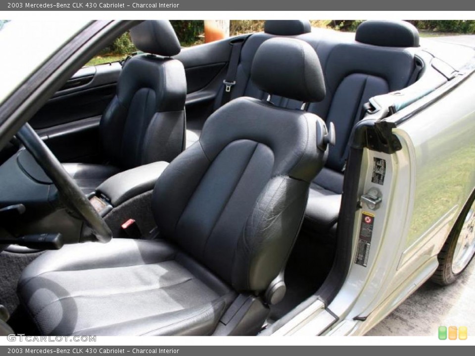 Charcoal Interior Photo for the 2003 Mercedes-Benz CLK 430 Cabriolet #38452624