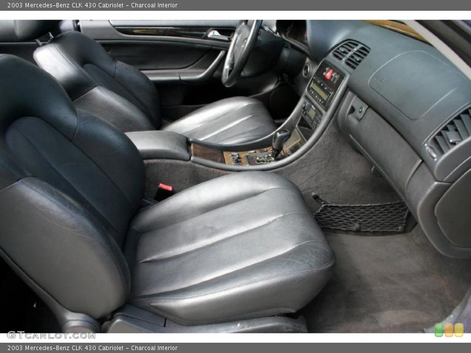 Charcoal Interior Photo for the 2003 Mercedes-Benz CLK 430 Cabriolet #38452656