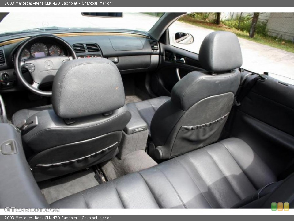 Charcoal Interior Photo for the 2003 Mercedes-Benz CLK 430 Cabriolet #38452672