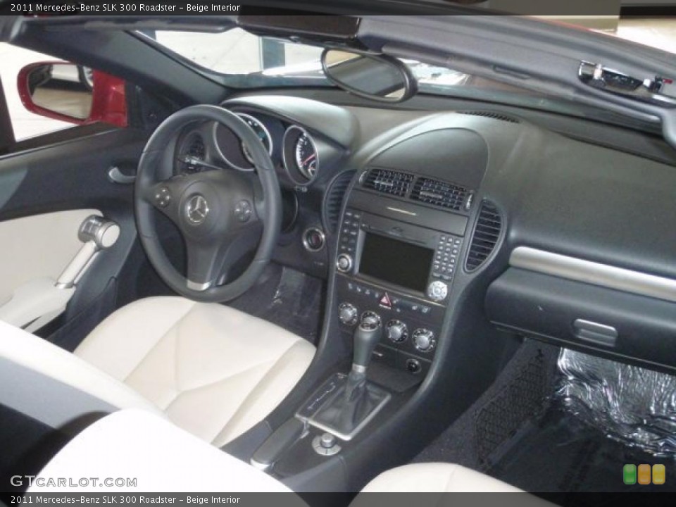Beige Interior Dashboard for the 2011 Mercedes-Benz SLK 300 Roadster #38452788
