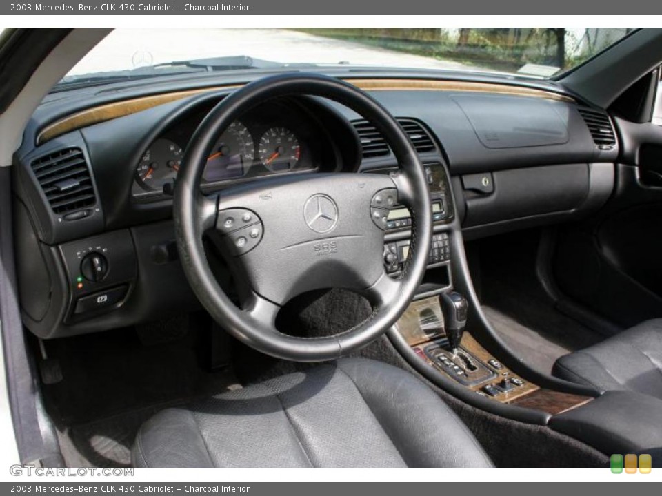 Charcoal Interior Dashboard for the 2003 Mercedes-Benz CLK 430 Cabriolet #38452864