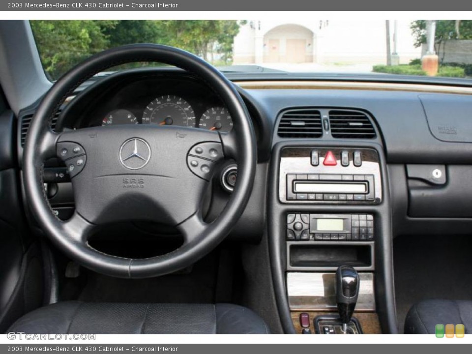 Charcoal Interior Dashboard for the 2003 Mercedes-Benz CLK 430 Cabriolet #38452896