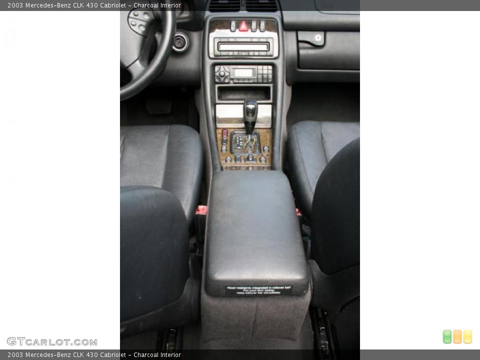 Charcoal Interior Controls for the 2003 Mercedes-Benz CLK 430 Cabriolet #38452976
