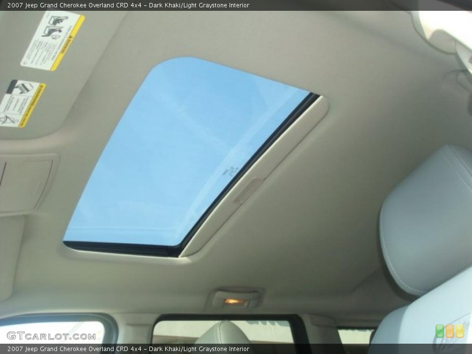 Dark Khaki/Light Graystone Interior Sunroof for the 2007 Jeep Grand Cherokee Overland CRD 4x4 #38453953