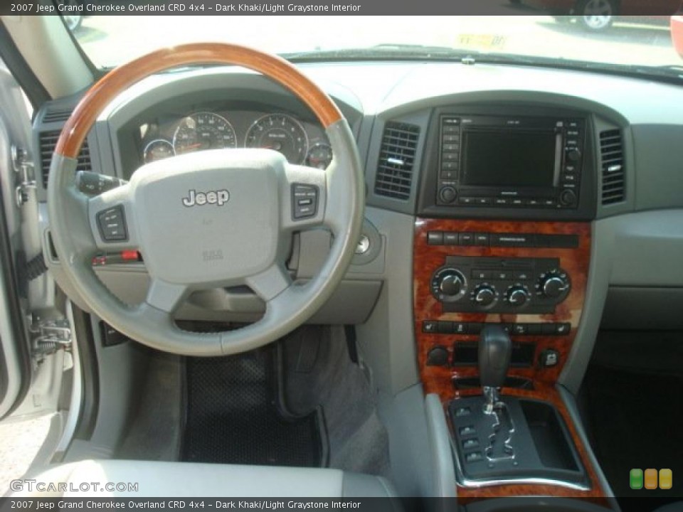 Dark Khaki/Light Graystone Interior Dashboard for the 2007 Jeep Grand Cherokee Overland CRD 4x4 #38454053