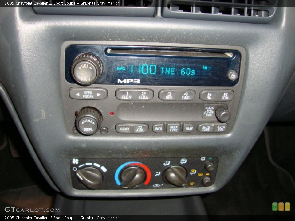 Graphite Gray Interior Controls for the 2005 Chevrolet Cavalier LS Sport Coupe #38456625