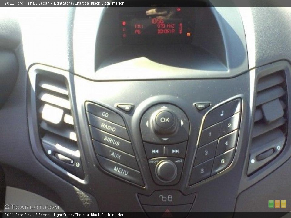 Light Stone/Charcoal Black Cloth Interior Controls for the 2011 Ford Fiesta S Sedan #38456749