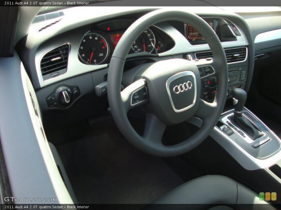 Black Interior Steering Wheel for the 2011 Audi A4 2.0T quattro Sedan #38457993