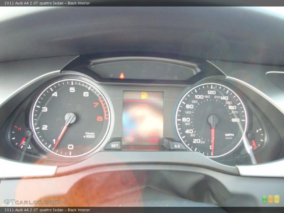 Black Interior Gauges for the 2011 Audi A4 2.0T quattro Sedan #38458381
